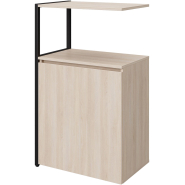 Полустеллаж для документов K-Loft 241H023 645х400х1068 дуб сканд/черный Полустеллаж для документов K-Loft 241H023 645х400х1068 дуб сканд/черный