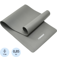 Коврик для йоги TORRES SOFT, YL10110, NBR(синт.каучук), толщина 1 см/серый