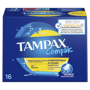 Тампоны женские гигиенические TAMPAX Compakс Regular Duo 16шт/уп Тампоны женские гигиенические TAMPAX Compakс Regular Duo 16шт/уп