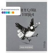 Тетрадь 48 л, клетка  ПАНДА-ВАЙБ А5+, а ассорт/70928